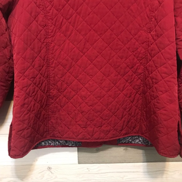 Appleseed’s Petites ⚜️ Red Quilted Jacket - Picture 8 of 12
